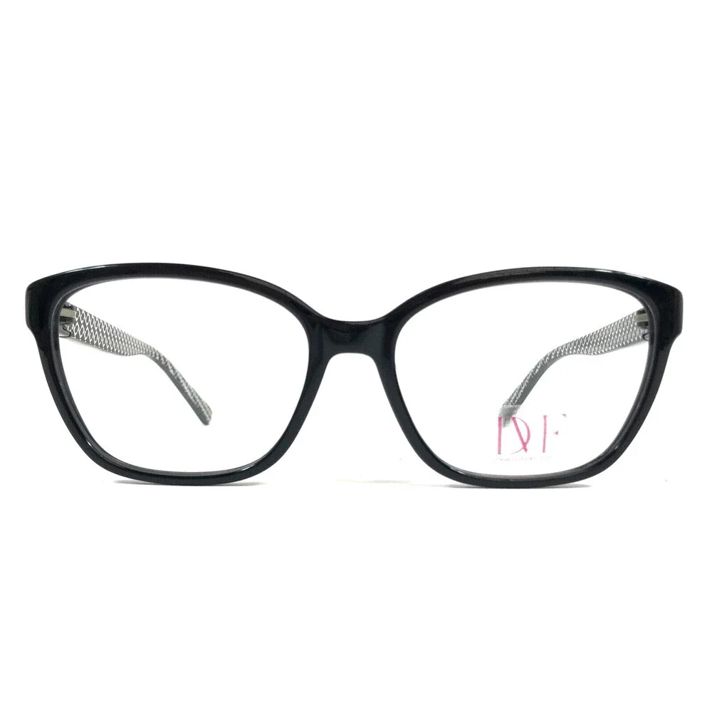 Diane Von Furstenberg Eyeglasses Frames DVF5064 001 Black Cat Eye 52-16-130